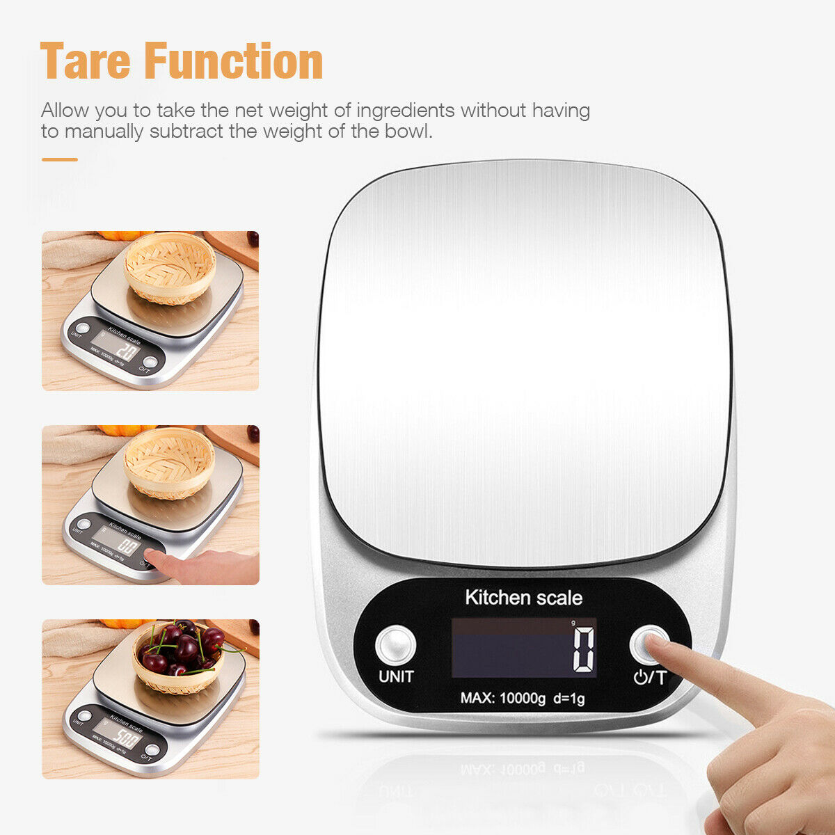 Digital Kitchen Scale - Precise Food & Diet Measuring Scale 22lbs