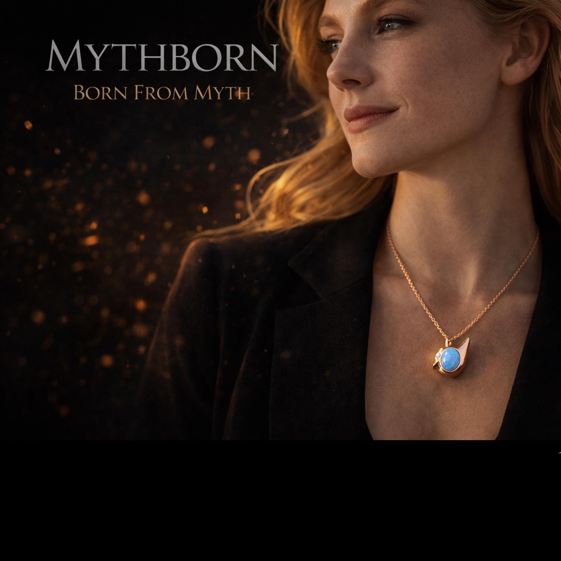 Opal Bird Necklace with dainty nature pendant in 925 sterling silver