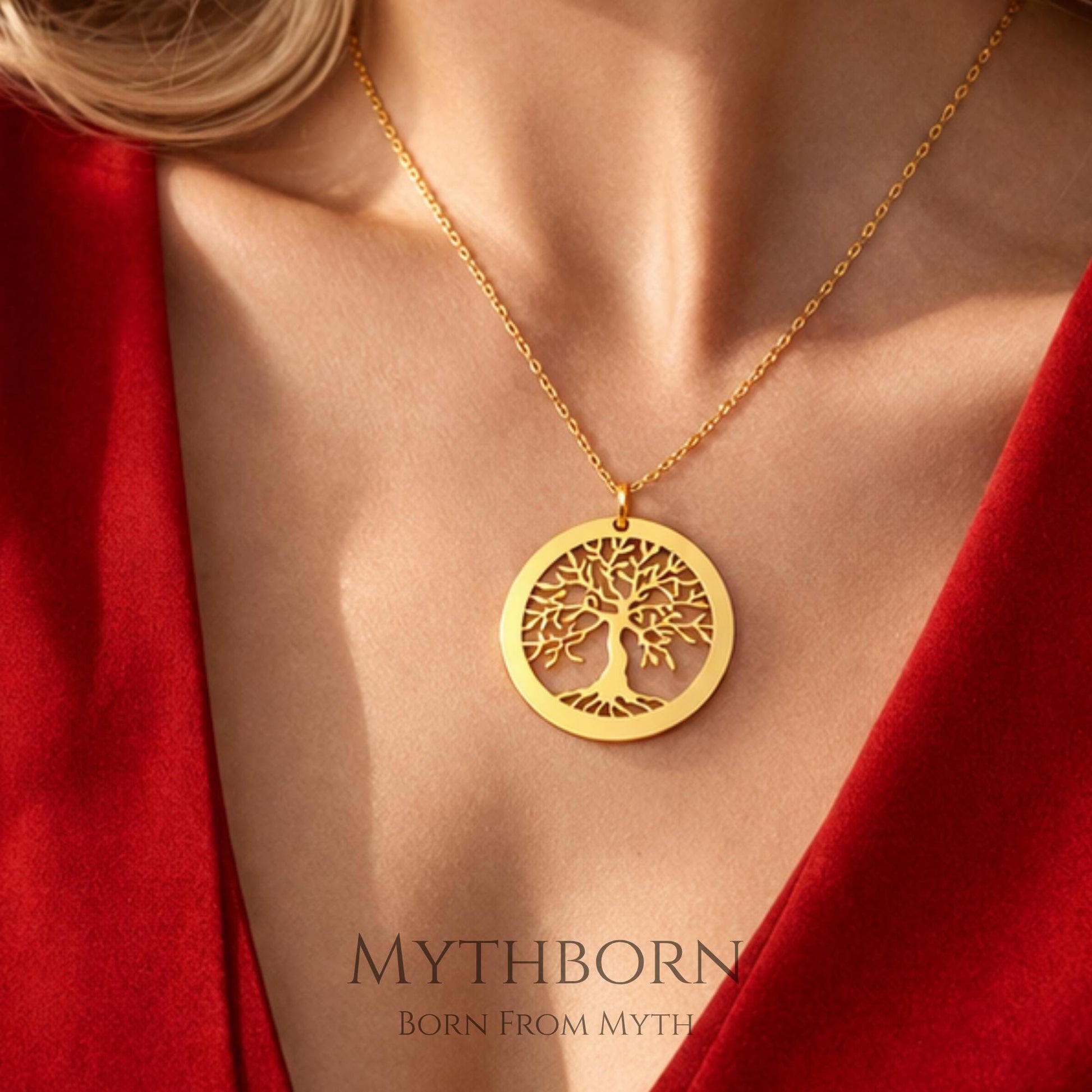 Tree of Life Necklace with symbolic family pendant, meaningful gift