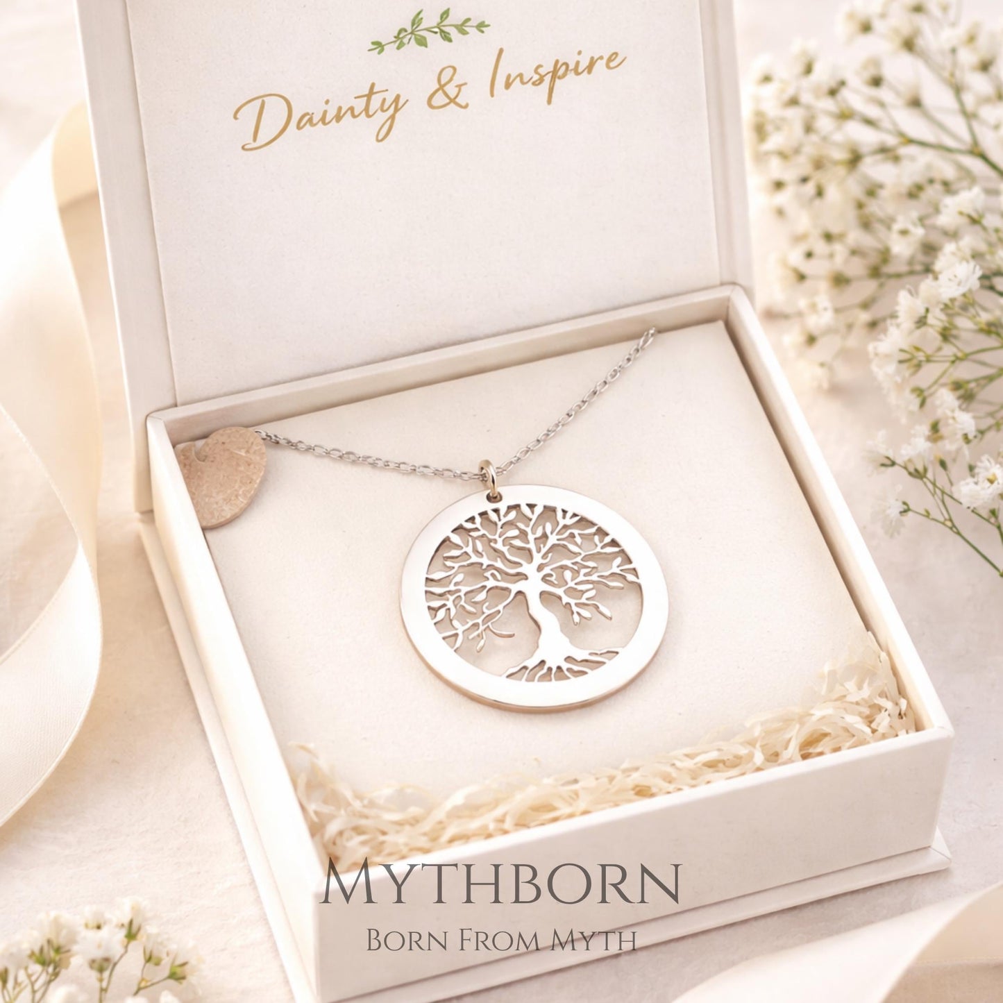 Tree of Life Necklace with symbolic family pendant, meaningful gift