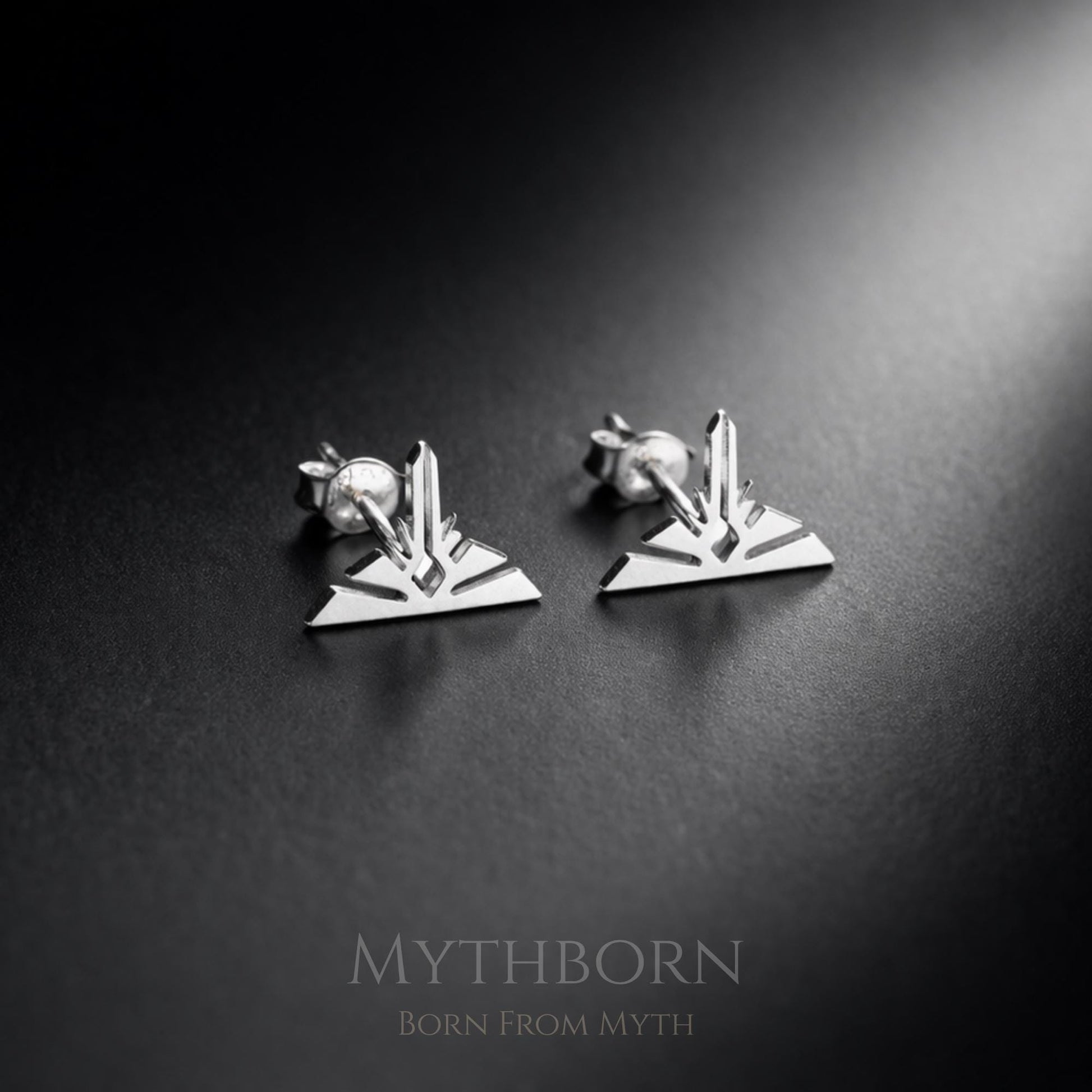 Firefly Stud Earrings with whimsical nature studs in 925 sterling silver