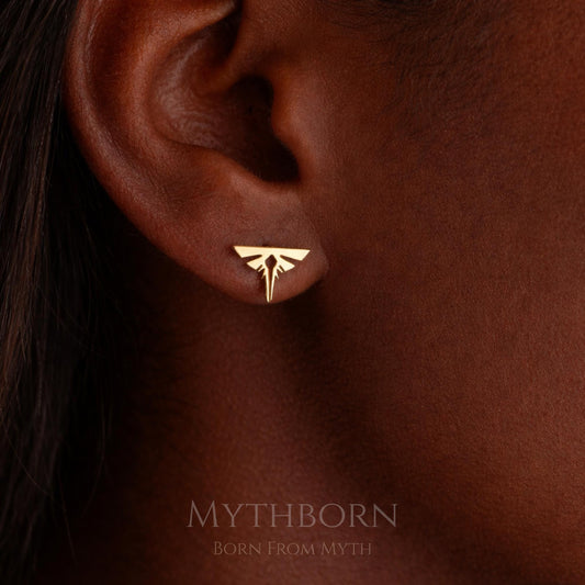 Firefly Stud Earrings with whimsical nature studs in 925 sterling silver