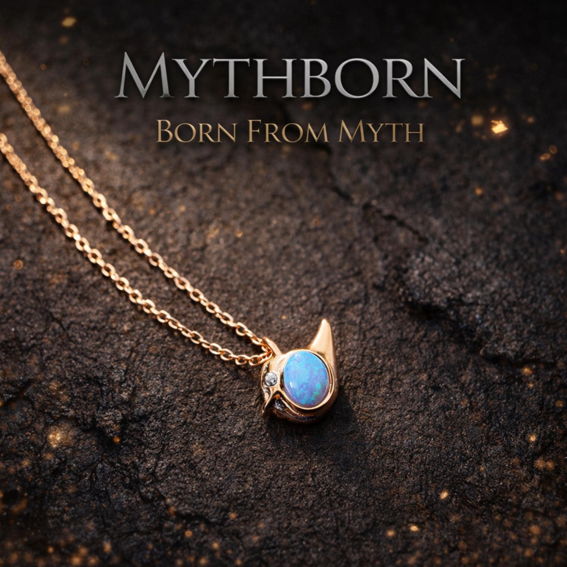 Opal Bird Necklace with dainty nature pendant in 925 sterling silver
