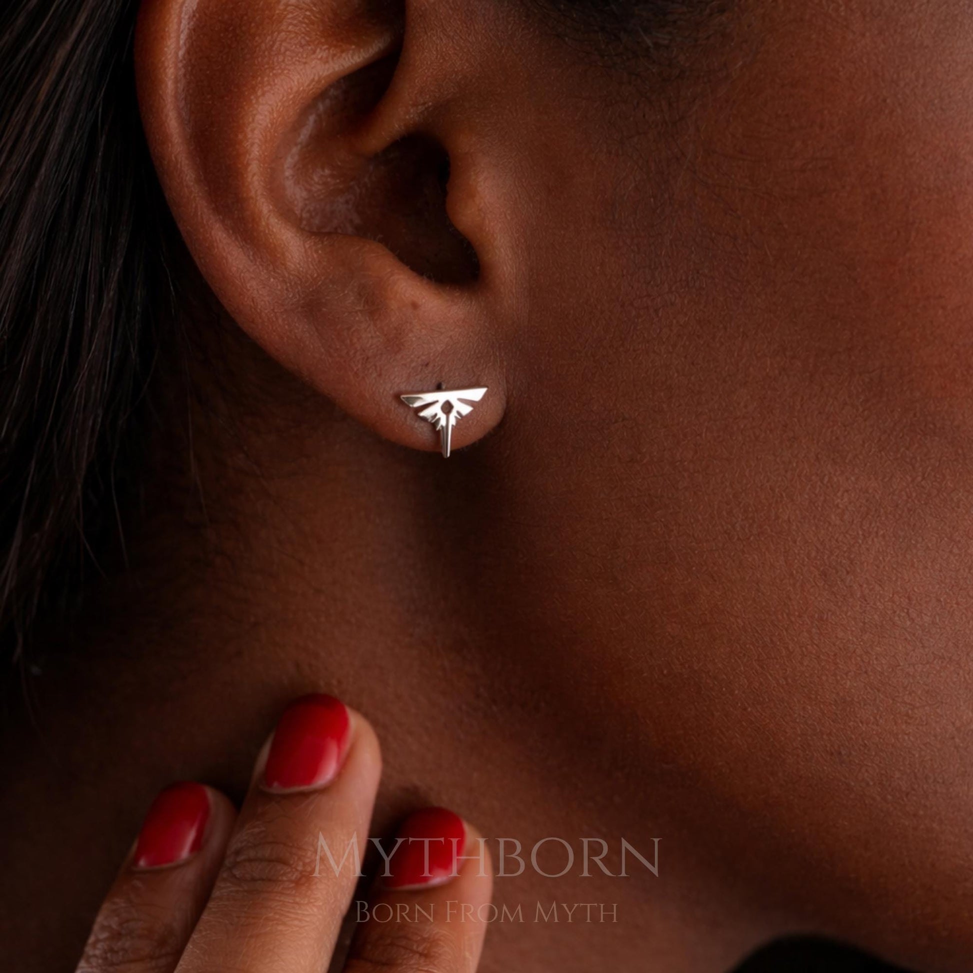 Firefly Stud Earrings with whimsical nature studs in 925 sterling silver