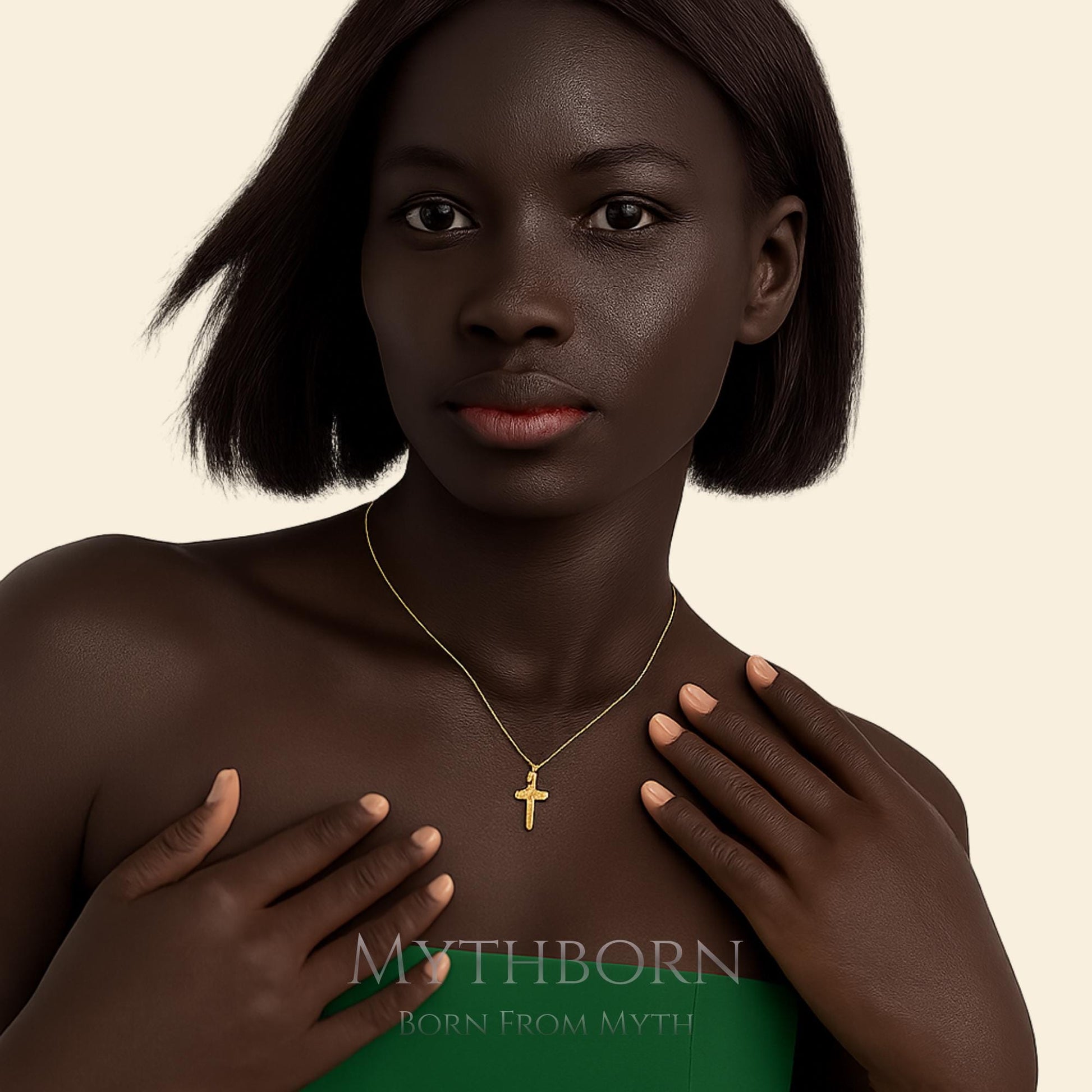 Personalized Cross Necklace with custom faith pendant in 925 sterling silver