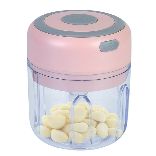 Mini Electric Garlic Chopper - Cordless Rechargeable Food Mincer 8.45OZ