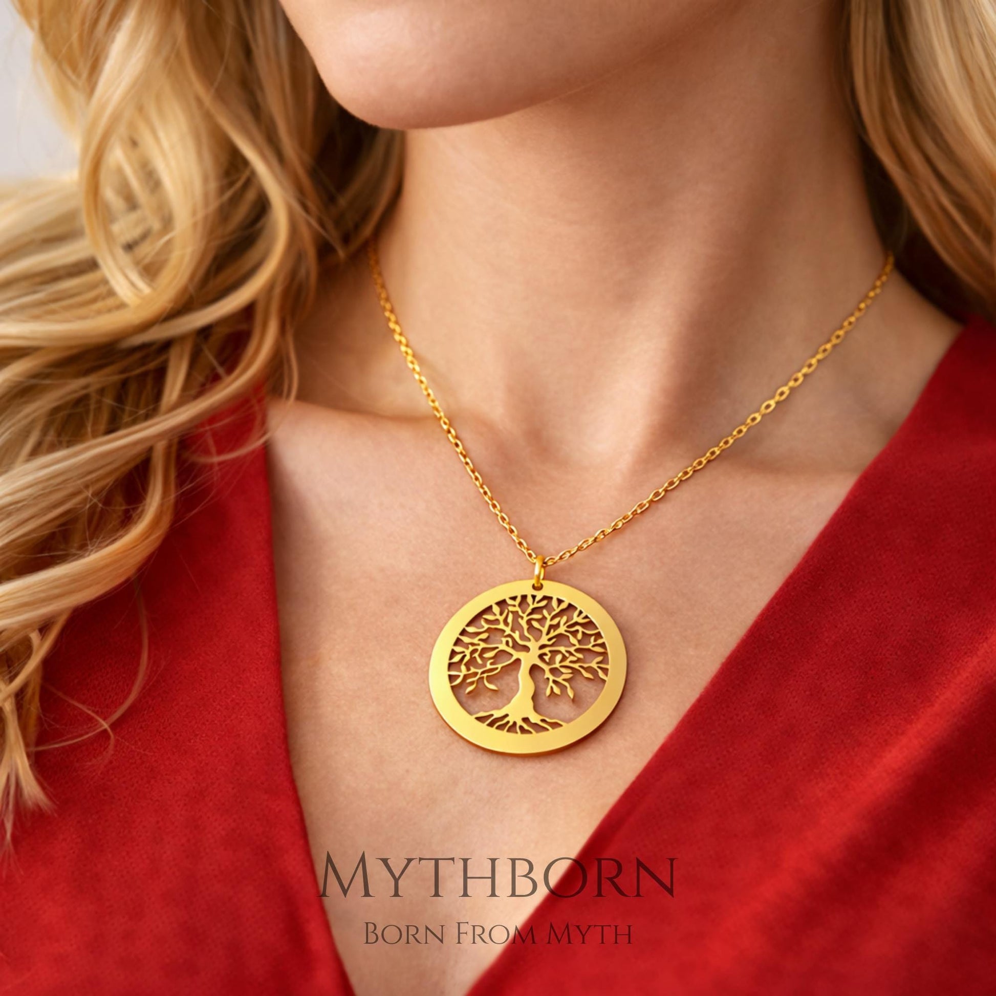 Tree of Life Necklace with symbolic family pendant, meaningful gift