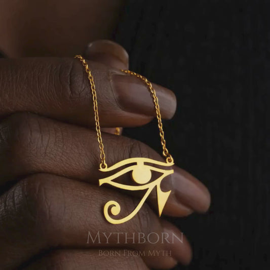 Eye of Ra Necklace – Egyptian Protection Pendant | 925 Sterling Silver